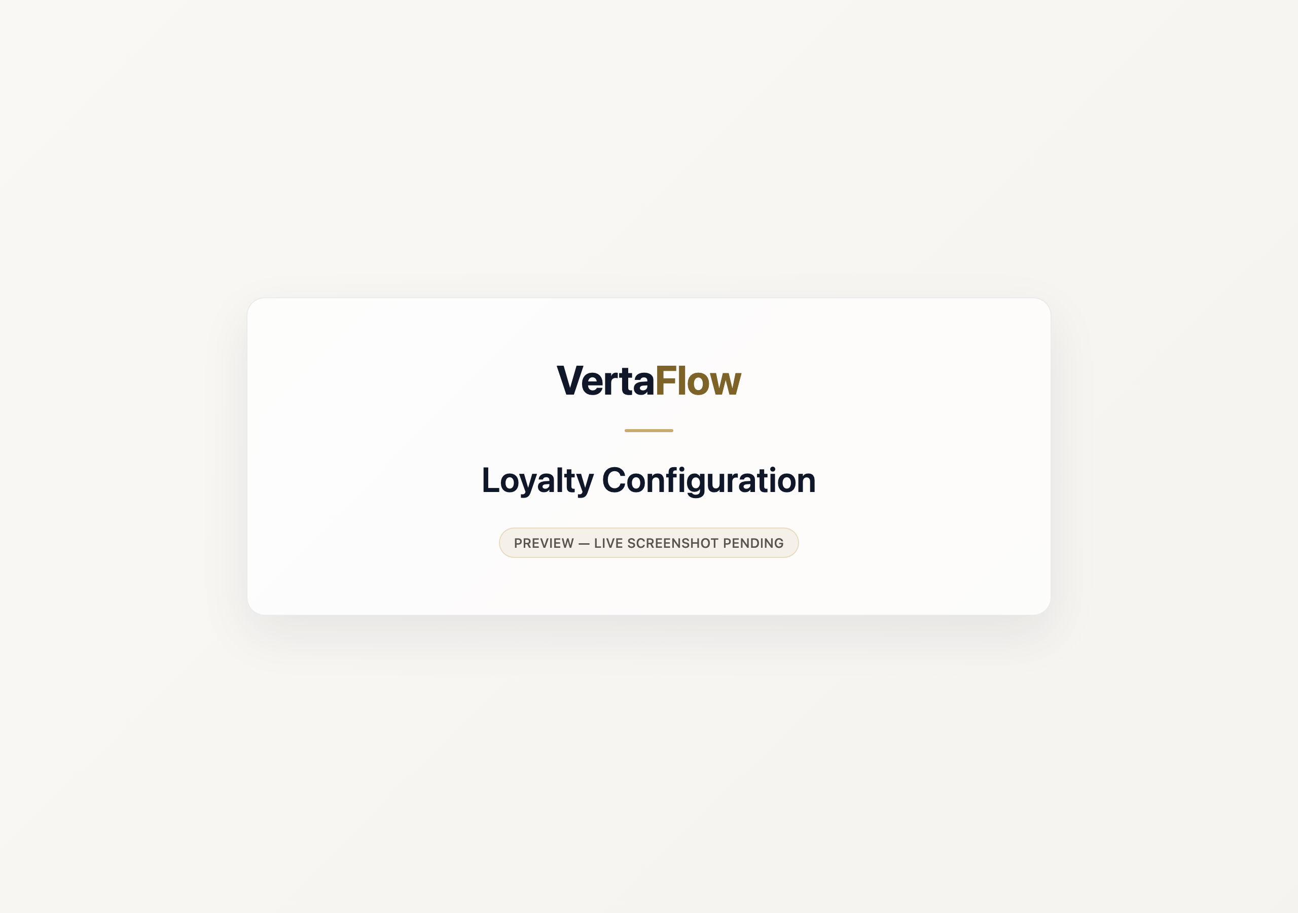 The loyalty configuration screen with earn rate and reward tiers